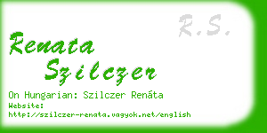 renata szilczer business card